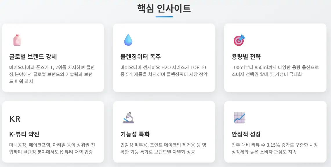 클렌징 시장 핵심 인사이트 분석