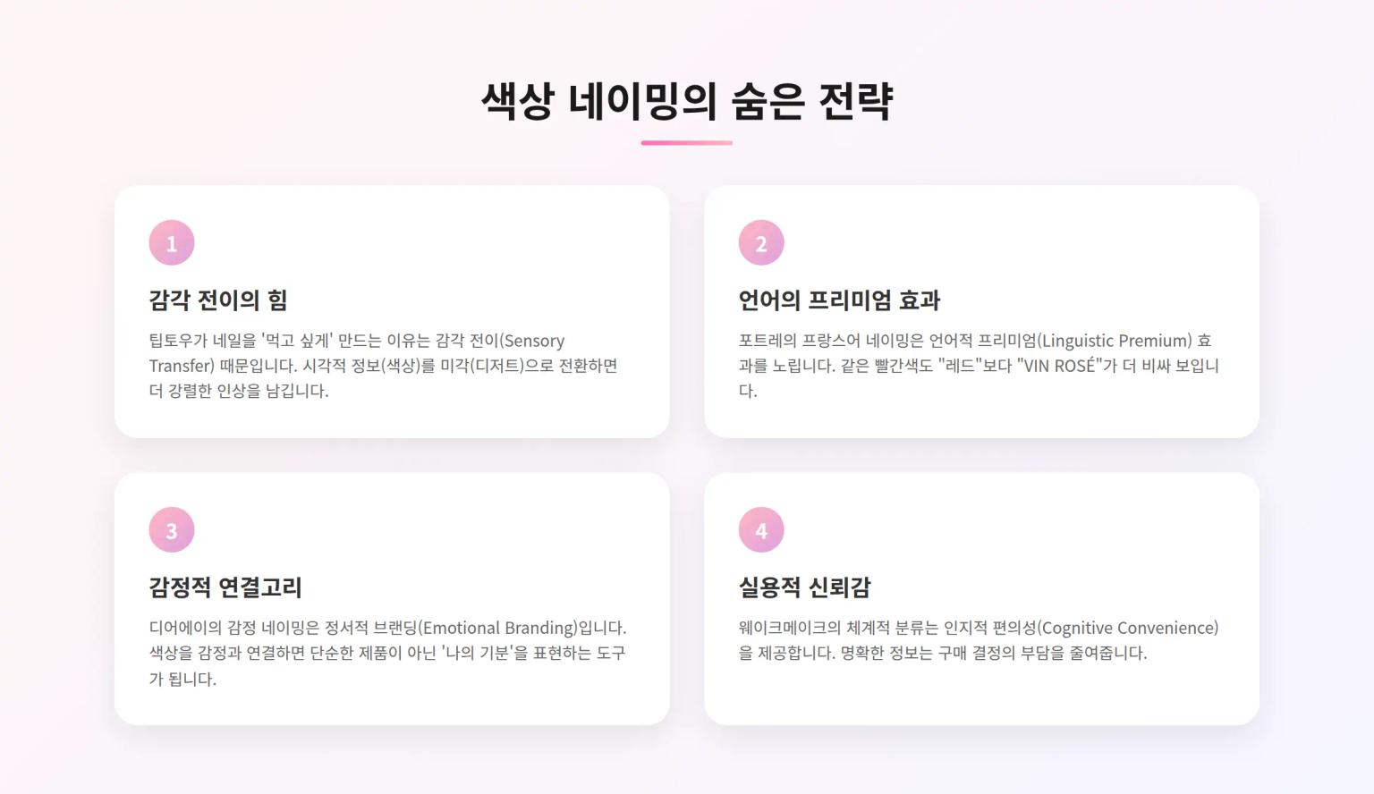 색상 네이밍 심리학