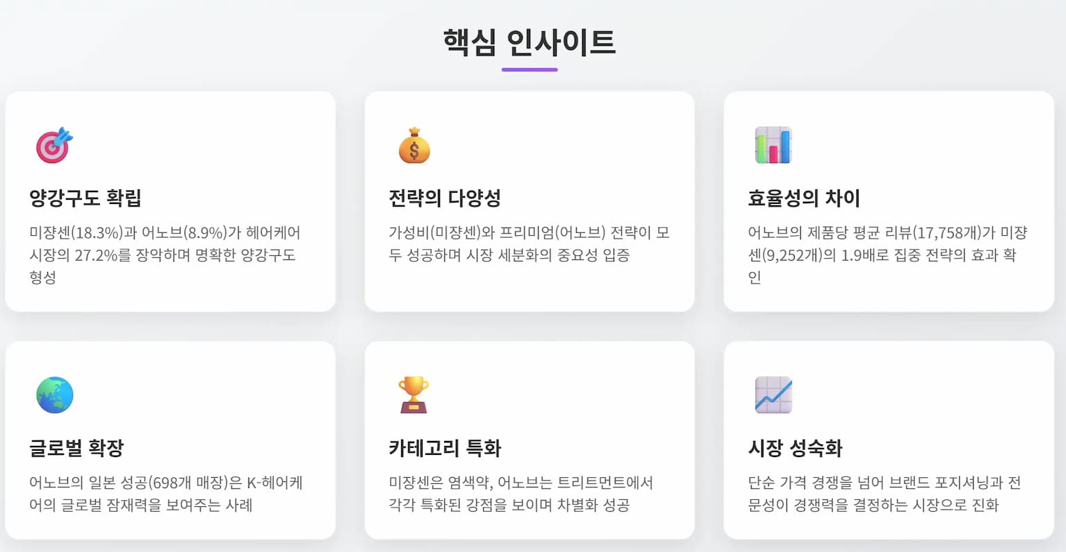 K-헤어케어 성공 요인