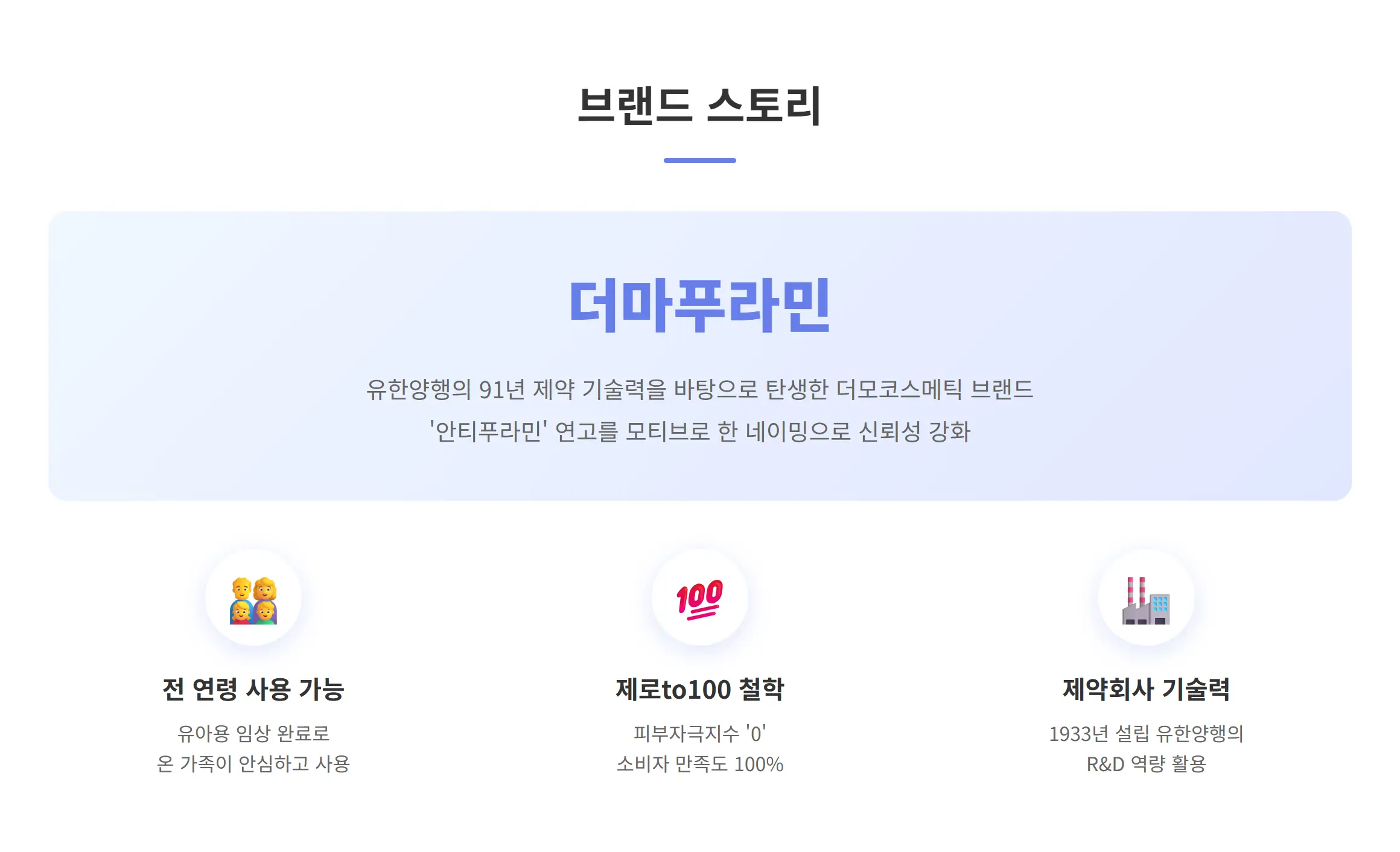 더마푸라민 브랜드 스토리 인포그래픽